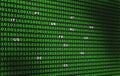 Green binary code. Domain names Europe, US. Royalty Free Stock Photo