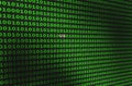 Green binary code. Domain names US Royalty Free Stock Photo