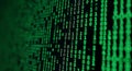 Green Binary Code Matrix Royalty Free Stock Photo