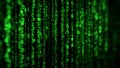 Green Binary Code Matrix Background AI Generated Digital Illustration ai generated Royalty Free Stock Photo