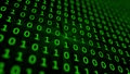 Green binary matrix array background