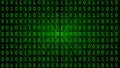Green binary matrix array background