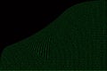 Green binary computer code on black background Royalty Free Stock Photo