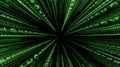 Green Binary Matrix Background