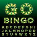 Green bingo font