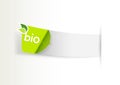 Green bio label. Royalty Free Stock Photo