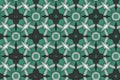 Green and black abstract background. template with geometric design. symmetric Abstract geometric ornaments. Design for decor,