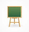 Green Black Board School. Vector Royalty Free Stock Photo