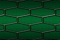 Green and black cell metal background and texture. 3d illustration design Royalty Free Stock Photo