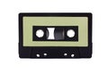 Green - Black Compact Cassette isolated