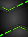 Green and black contrast gradients tech design