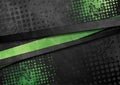 Green and black contrast stripes corporate abstract background Royalty Free Stock Photo