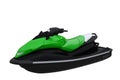 Green and black jetski water bike. 3D rendering isolated on white background