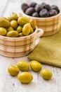 Green and Black Olives Royalty Free Stock Photo