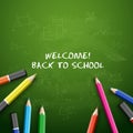 Green Blackboard Background Royalty Free Stock Photo