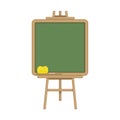 Green blank classic school board. Royalty Free Stock Photo