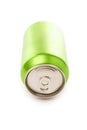 Green blank soda can Royalty Free Stock Photo