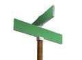 Green blank street sign Royalty Free Stock Photo