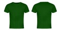 Green Blank T-shirt Front and Back