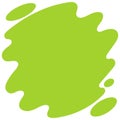 Green Blob Abstract Shape Vector Illustration