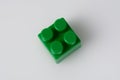 Green block constructor on white background. Construction idea concept Royalty Free Stock Photo