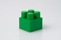 Green block constructor on white background. Construction idea concept Royalty Free Stock Photo
