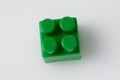 Green block constructor on white background. Construction idea concept Royalty Free Stock Photo