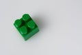 Green block constructor on white background. Construction idea concept Royalty Free Stock Photo
