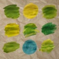 Green Blot isolated Cardboard Background