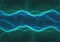 Green and blue abstract fractal lightning Royalty Free Stock Photo