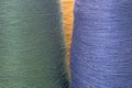 Green blue background from threads and yarns Royalty Free Stock Photo