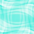 Green and blue background with transparent wavy lines.