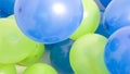 Green and Blue Balloons Background