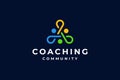 green blue coaching community logo