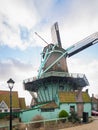 Traditional Dutch scaffolding windmill Royalty Free Stock Photo