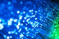 Green And Blue Fiber Optics Royalty Free Stock Photo