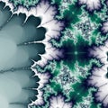 Green and blue fractal swirls Royalty Free Stock Photo