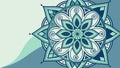 Green and Blue Geometric Mandala Vector, vector design Generative AI Royalty Free Stock Photo