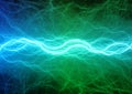 Green and blue lightning Royalty Free Stock Photo