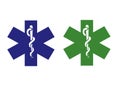 Green and blue medical symbol Royalty Free Stock Photo