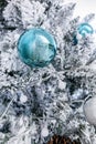 Green-Blue ornate Christmas bauble Royalty Free Stock Photo