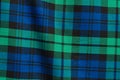 Green Blue Plaid Background