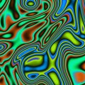 Green blue fluid plasma geometries, abstract texture, graphics Royalty Free Stock Photo