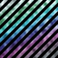 Green Blue Purple Metallic Faux Foil Holographic Stripes