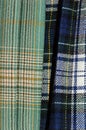 Tartan kilt plaid patterns of different family clans