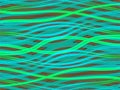 Green and blue wavy lines Royalty Free Stock Photo