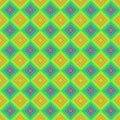 Green, blue, yellow, lilac vintage geometric pattern for wallpaper, print packaging paper, textiles Royalty Free Stock Photo