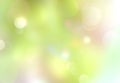 Green blurred bokeh background,abstract Easter backdrop.Spring natural texture