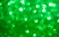 Green Bokeh Background Light Glow Blur Sparkle Texture Circle Abstract Effect Glitter Particle Shiny Flare Abstract Backdrop
