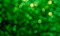 Green bokeh background for seasonal, holidays, celebrations and various design works Royalty Free Stock Photo